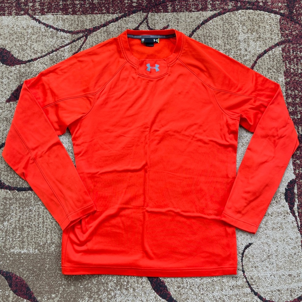 Mens Under Armour Loose Dry Fit Long Sleeve Athletic Shirt size Small